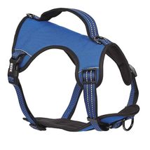 MPP Blue Reflective Nylon Dog Harness Adjustable Padded High Visibility 4 Sizes  - £28.96 GBP+