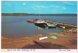 Postcard Beach &amp; Pier Rothsay New Brunswick - £2.32 GBP