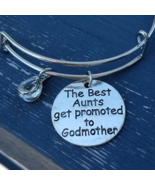 The best aunts get promoted to Godmother charm bracelet, Godmother bracelet - £15.72 GBP