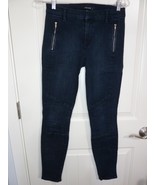 J Brand Stretch Jeans Black Legging Pants Faux Zipper Pockets Women&#39;s Si... - $19.68