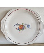 Universal Potteries Plate USA Warranted Gold 22 Kt Floral Scalloped Edge... - $255.31 MXN