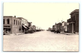 Highmore Himore SD South Dakota Main Street View Postcard RPPC Red Owl M... - $27.39