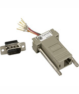 Black Box FA755 MODULAR ADAPTER KIT - DB9 MALE TO RJ45 FEMALE, 8-WIRE - $58.61 CAD
