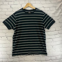 Polo Ralph Lauren T-Shirt Mens sz L Blue White Striped 100% Cotton - £12.40 GBP