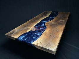Epoxy Resin Table - Acacia Epoxy Resin Dining Epoxy Table, Resin Cutom Table Top - £413.56 GBP+