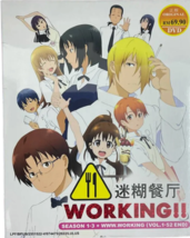 Anime DVD Working!! Season 1-3 + www.working (1-52End) Eng Sub &amp; All Region - £28.47 GBP