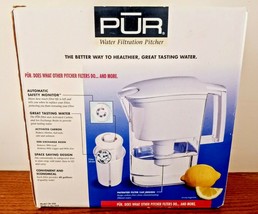 Pur Water Filtration Pitcher 8 Cup Contaminant Remover Filter Container Open Box - £21.51 GBP