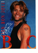 Jon Bon Jovi teen magazine pinup clipping Bravo superman tattoo Teen Beat - $3.50