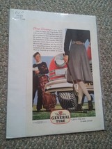 015 Vtg The General Tire Print Ad 1946 Lady Golfer Good Driving - $240.15 MXN