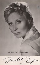 Michele Morgan Vintage French Film Actress Vintage Printed Signed Postcard - £7.18 GBP