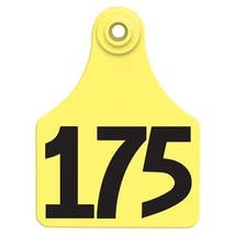 Allflex Global Large Numbered Tags 151-175 Yellow - £37.18 GBP