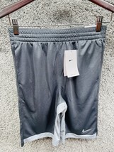 Nike Boys Youth Dri Fit Running Sports Training Shorts Gray Size XL Standard Fit - $27.47