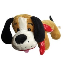 Dan Dee Dachshund Wiener Dog Plush Red Scarf Brown Stuffed Animal 15&quot; Long Puppy - £9.83 GBP