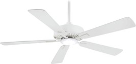 Minka-Aire F556L-Wh Contractor Plus 52 Inch Ceiling Fan With Integrated ... - £193.66 GBP