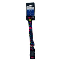 East Side Collection Electric Polka Dot Dog Collar 5/8&quot; Adjusts 14-20&quot; - £10.30 GBP