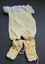 Cabbage Patch Kids Vintage Clothes, Yellow One Piece With Yellow Boots - £15.52 GBP