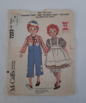 1964 Vintage McCall&#39;s Costumes 7223 Raggedy Ann &amp; Andy Childs&#39; Size 2-4 - £11.81 GBP