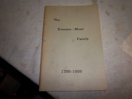The Evenson - Moen Family 1785 - 1958 gjertrud halvorsdatter geneology  - £31.85 GBP