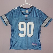 Reebok NFL Jersey Lions Ndamukong Suh 90 Blue Size Large Youth  - $20.73