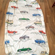 Vintage Sears Bed fitted TWIN Sheet 70s CARS HOTRODS automobile kids Bed... - $36.00