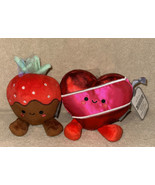 Hallmark Better Together Chocolate Strawberry &amp; Heart ❤️ Magnetic Plush NWT - £24.12 GBP