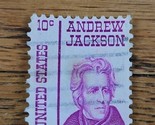 US Stamp Andrew Jackson 10c Used Bar Cancel 1286 - $0.94