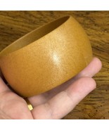 Vintage Lucite Chunky Wide Bangle Bracelet Butterscotch - $32.82 CAD