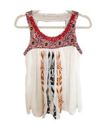 Anthropologie Akemi + Kin Boho Embroidered Beaded Flowy Tank XS - $35.53