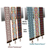 Cuff Bracelet patterns, Loom-Square Stitch, Miyuki Delica and Preciosa, ... - $6.78 CAD+