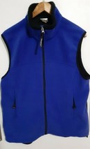 Vintage LL Bean Full Zip Blue Polartec Fleece Vest Women&#39;s Windbloc Seri... - $38.90
