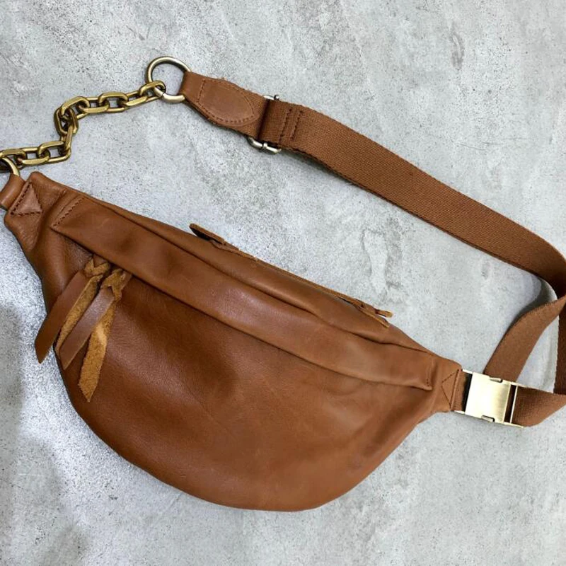 Natural Cowhide Crossbody Bags Women Fashion Messenger Bag Leather Handbags Cool - $95.29