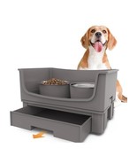 Elevated Dog Bowl Pet Feeder Stainless Steel Raised Food Water Stand w/ ... - $54.31 CAD