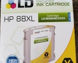 HP88XL LD RECYCLED INK CARTRIDGE LD-REMANC9393 YELLOW, NIB - $14.96