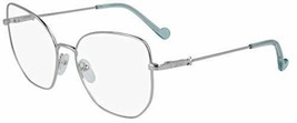 NEW Liu Jo LJ 2145 045 Silver Eyeglasses 55mm with Crystal Mint Tips &amp; L... - $59.35