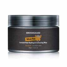 Groomarang Silver Fox Instant Free Style Hair Styling &amp; Colouring Wax Grey Tempo - £17.58 GBP