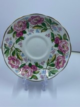 Pink Perfection by ROSLYN (ENGLAND) 5” Saucer Fine Bone China Floral  - £9.34 GBP