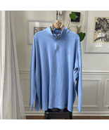 Polo Ralph Lauren 1/4 Zip Cotton Pullover Sweater Light Blue 4XB - €23,48 EUR
