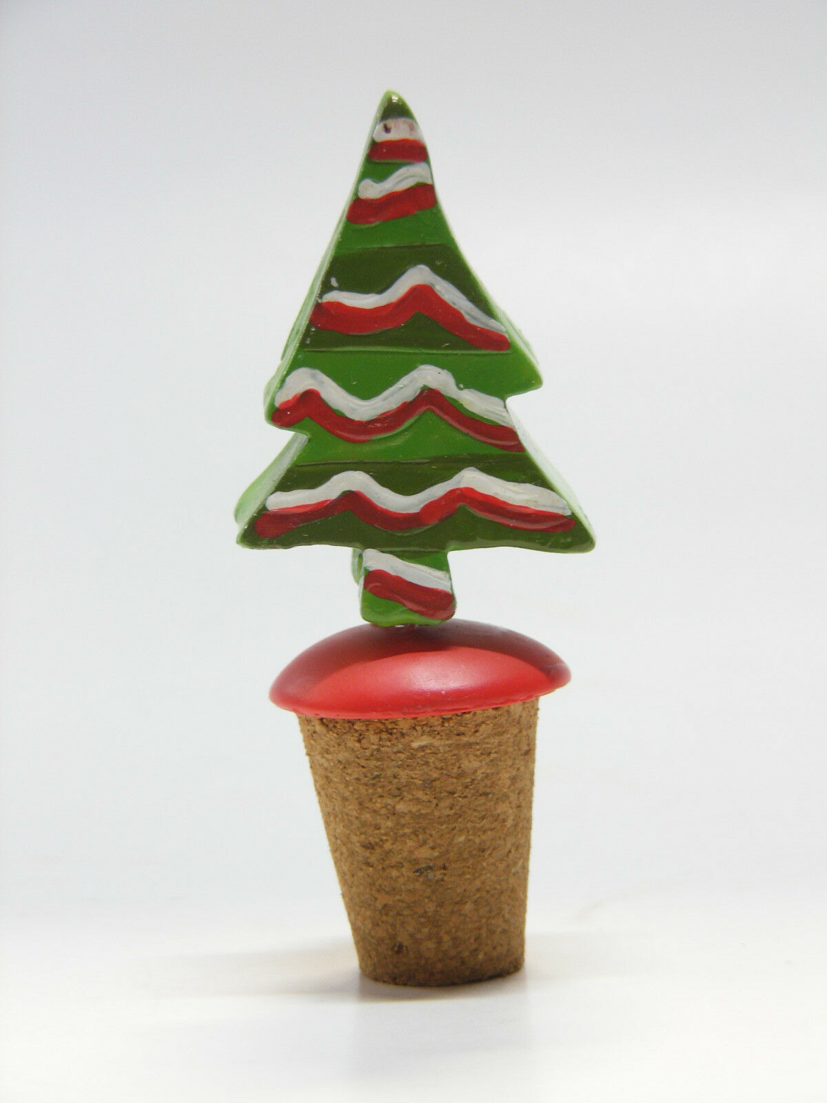 CHRISTMAS TREE ON SPRING WINE BOTTLE STOPPER CHRISTMAS ACCESSORY - £7.08 GBP