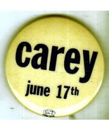 Carey June 17th New York Governor cello pinback button - $5.41 CAD