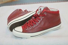 Converse SZ 8 CT All Star Street Hi Tumbled Terra Red Leather 157470C  - £39.56 GBP