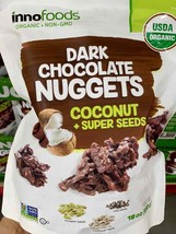 Innofoods Dark Chocolate Keto Nuggets Coconut Pumpink,Quinoa&amp; Sunflower Seeds - £24.11 GBP