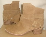 UGG ELORA Chestnut Suede Buckle Wrap Ankle Boots Women US 8 NEW 1020295 - £79.24 GBP