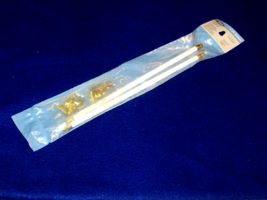 SASH ROD, SWIVEL END white 11-19" twin pack gold mounts screws Home Solu... - $7.50