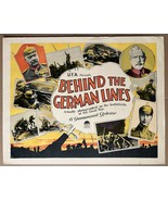 BEHIND THE GERMAN LINES (1918) US Style A Half-Sheet UFA German WWI Docu... - $750.00