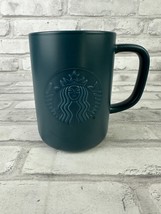 Starbucks Mermaid Embossed Blue Green Recycled Ceramic Coffee Tea Mug Cu... - $17.84
