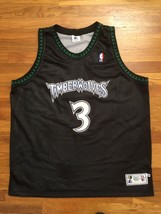 Authentic 1997-98 Minnesota Timberwolves Stephon Marbury Road Black Jersey 54 - $399.99