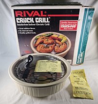 Vintage Rival Crock Grill Smokeless Indoor Electric Grill Round 5730 - £37.29 GBP