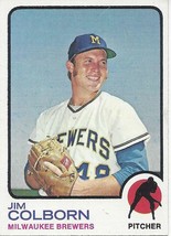 1973 Topps Jim Colborn 408 Brewers VG - $1.00