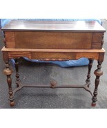Amazing Antique Spinet Desk – Lockable – GORGEOUS WOOD GRAIN –FABULOUS C... - £467.08 GBP