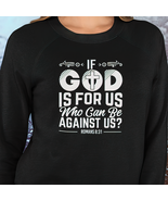 Heavy Blend™ Crewneck Sweatshirt &quot;If God is For Us&quot; white graphic - $554.69 MXN+